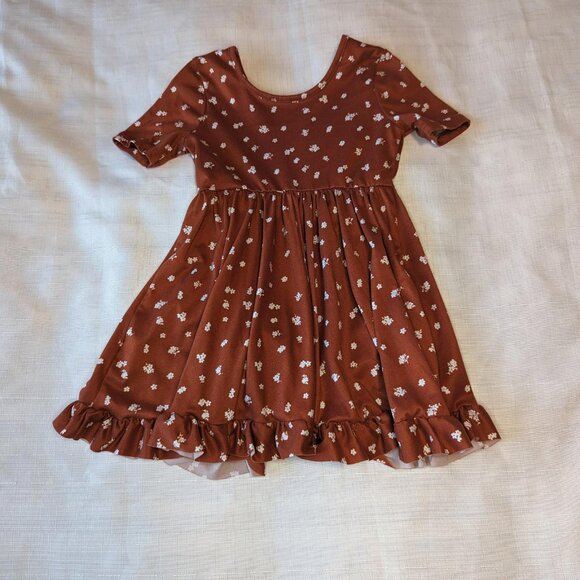 Zunie Kids' Rose‎ Sleeveless Chiffon Party Dress - Picture 6 of 6